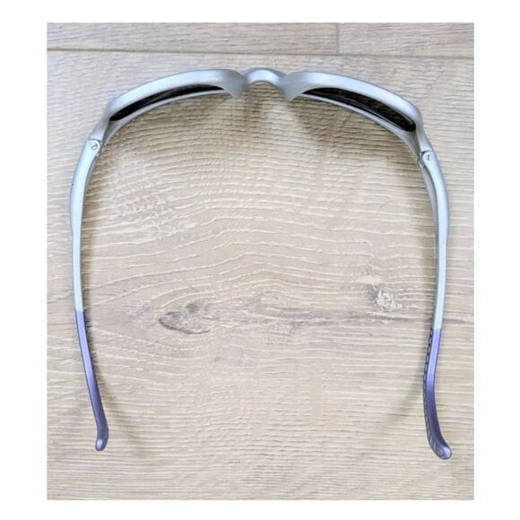 Ray-Ban RB2046 Cutters Sunglasses Silver Blue Mirror Wrap Rx Lenses w/ Case Y2K - Picture 6 of 9